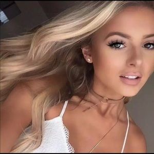 New Velvet Choker Necklace Gold Chain Bar Chokers